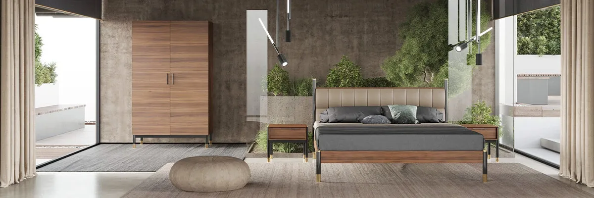 Спальня MOD Interiors Benissa, шпон ореха F Спальня MOD Interiors Benissa, шпон ореха F